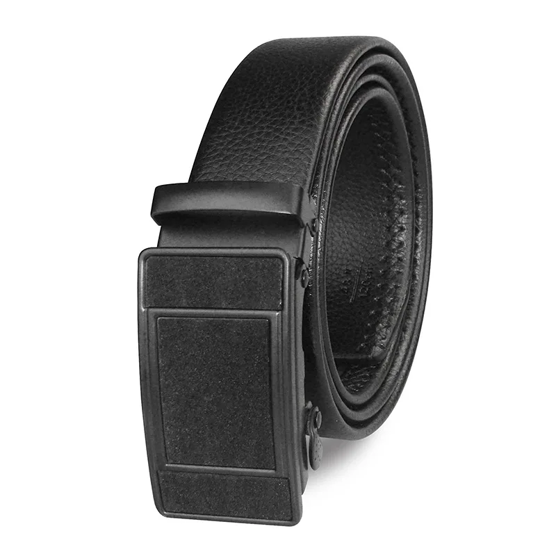 ZLD Men Imitation Leather Belt Alloy Automatic Buckle Belt High Quality Business Affairs Casual Fashion Men Belt black belt - Цвет: 2