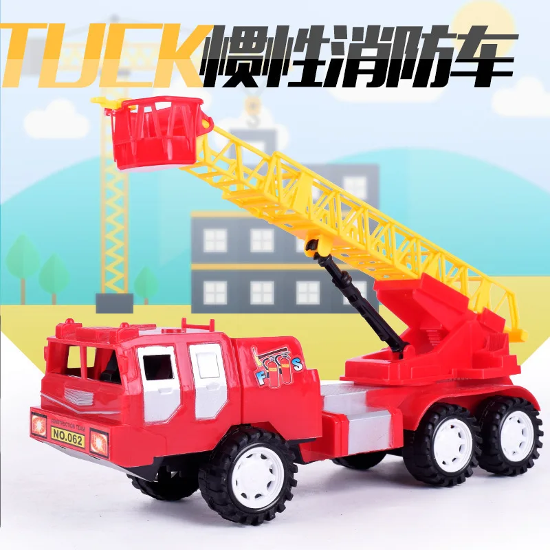 

Factory Price New Style Children Inertia Toy Car Large Size Model Firefighting Aerial Ladder Truck Model Toy Hot Sales