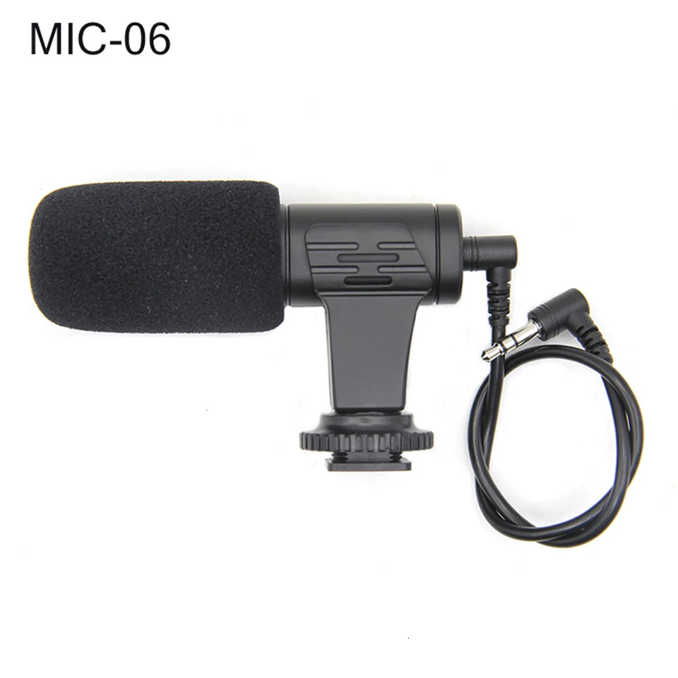 MIC-02/MIC-03/MIC-05/MIC-06/MIC-07 3,5 мм мобильного телефона/Камера микрофон видео Запись суперкардиоидный указывая стерео микрофон