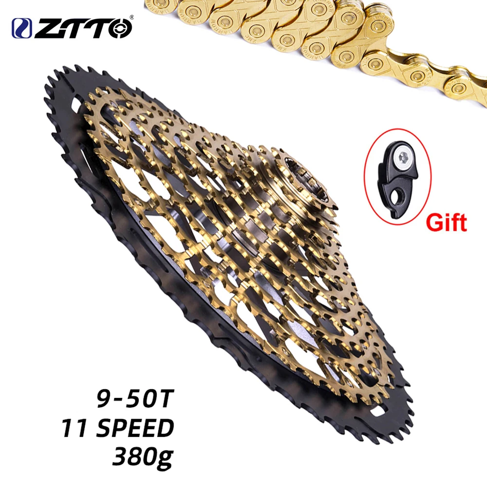 Кассета велосипедная ZTTO 11 скоростей 9 50T золотая 380 г|Храповик велосипеда| |