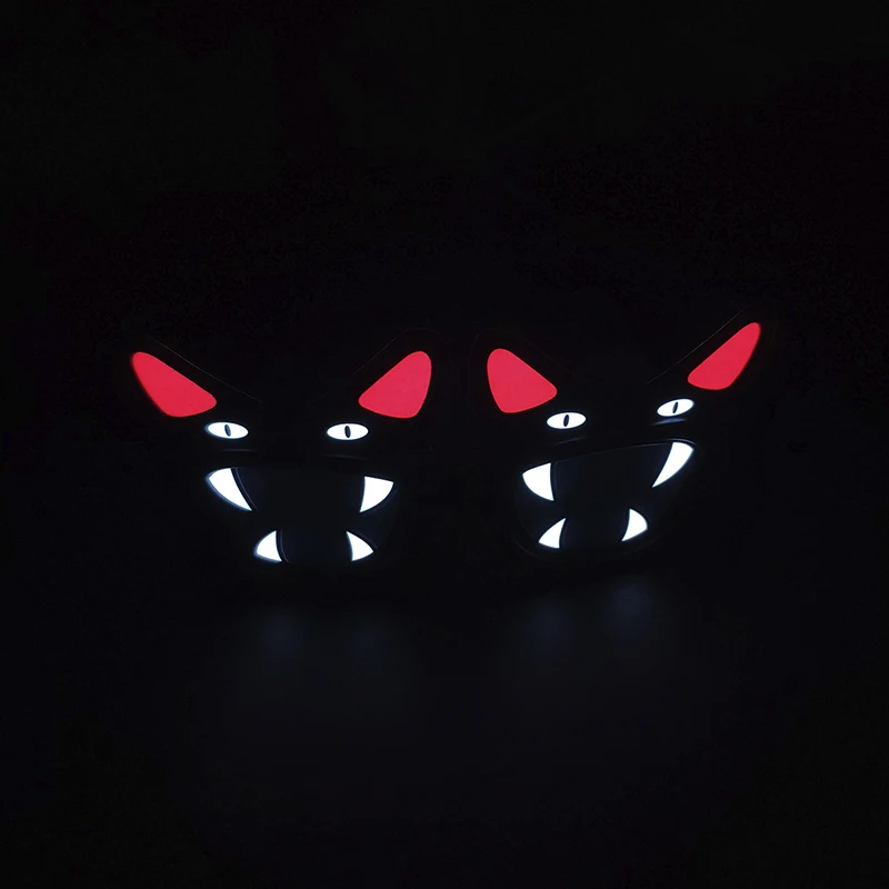 LED Flashing Glasses EL Wire Glasses Glowing Party Supplies Lighting Novelty Gift Bright Light Christmas Festival Party Decor - Цвет: B2