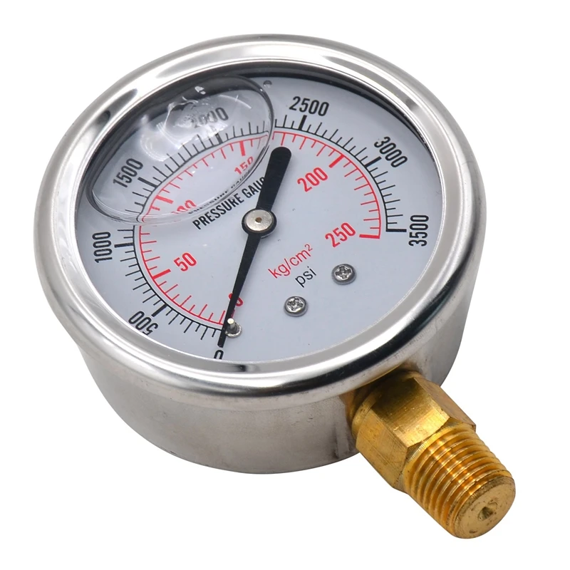 1/4 NPT Автомобильный манометр для масла модель модели 0-3500 PSI | Автомобили и