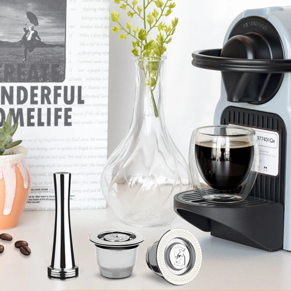 Капсулы для эспрессо новая версия фильтр кофе многоразовая капсула Nespresso из
