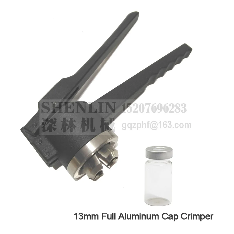 To 13mm Aluminum cap SHENLIN флакон щипцы закрыть Медицинская бутылка ОБЖИМНАЯ машина фармацевтическая стеклянная бутылка обжимной инструмент алюминиевый колпачок шкафчик 13 мм 20 мм - Цвет: To 13mm Aluminum cap