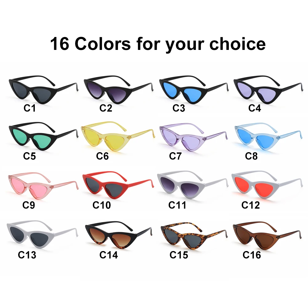 big sunglasses 1PC Sexy Cat Eye Triangle Sunglasses Retro Female Eyewear UV400 Sun Glasses Polarized Streetwear Trending Fashion Ladies Glasse coach sunglasses