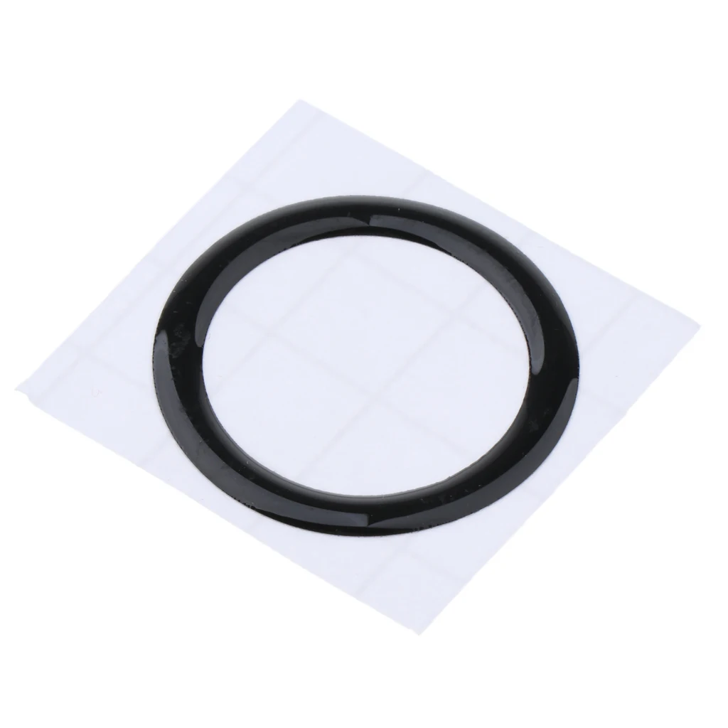 2 Pieces Car Start Stop Button Ring Trim Decor For BMW E90 E60 E70 (Black)