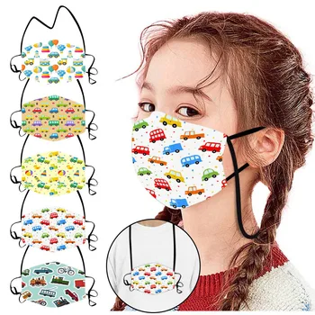

5PC Children's Prints Protection Face Mask Washable Earloop Mask For Protection For Adults Scarf Flag Bandana drop-shipping#3