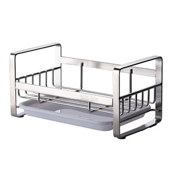 

1 Pc Sink Tray Drainage Rack Sponge Holder Sink Organizer Multipurpose Storage Support Storage Rack for Home Restaurant