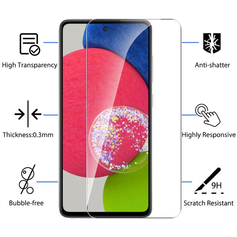 glass cover mobile 2Pcs Tempered Glass For Samsung Galaxy A52S 5G A52 S Screen Protector For Samsung A 52S A32 A72 A22 4G 5G Protection Film Cover mobile protector