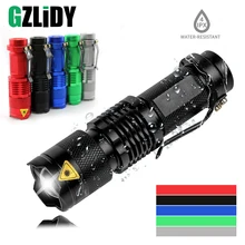 

Colourful Waterproof LED Flashlight High Powerful Mini Spot Lamp 3 Models Zoomable Camping Equipment Torch Flash Light