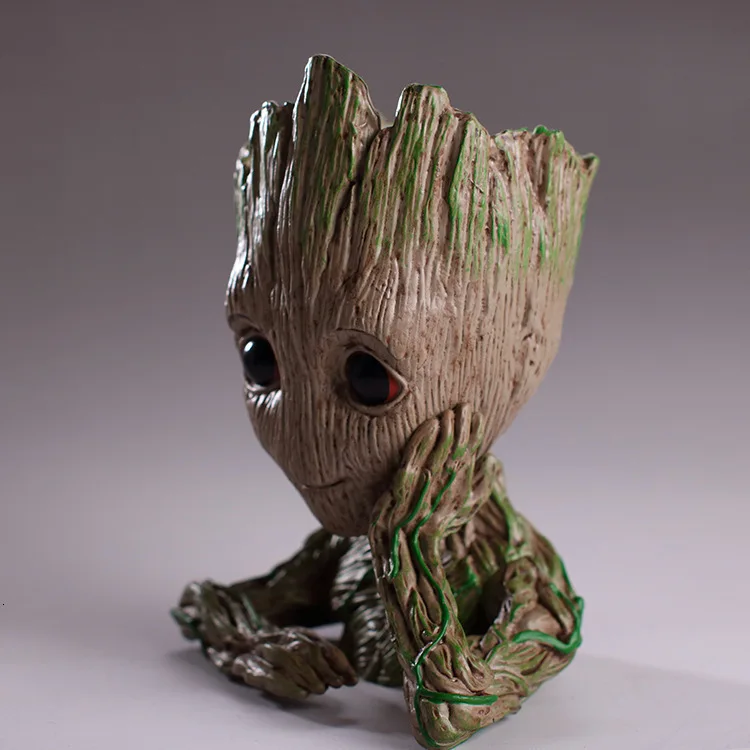 Guardians of the Galaxy Groot модель креативные держатели для ручки цветочный горшок офисный Органайзер милый держатель для ручек настольные аксессуары детский подарок