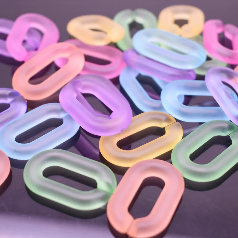 

Candy Mixed color Frosted DIY Detachable Replacement Shoulder Strap Bag Acrylic Resin Handbag Chain Strap Bands Bag Accessories