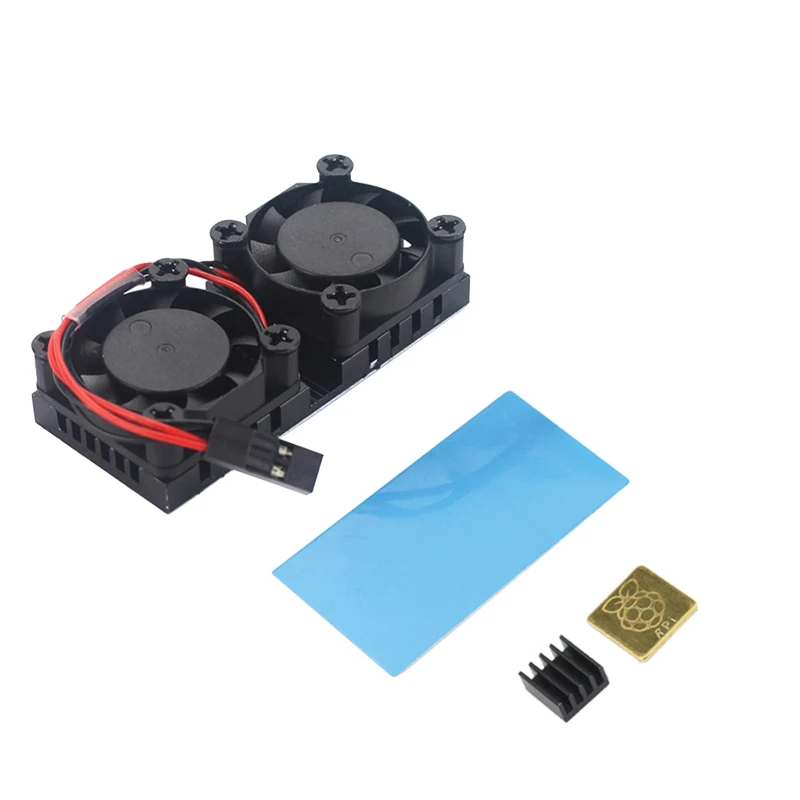 Raspberry Pi Dual Fan с теплоотводом Ultimate Double Cooling Fans Cooler для 3 Model B + Plus или 3B | Электроника