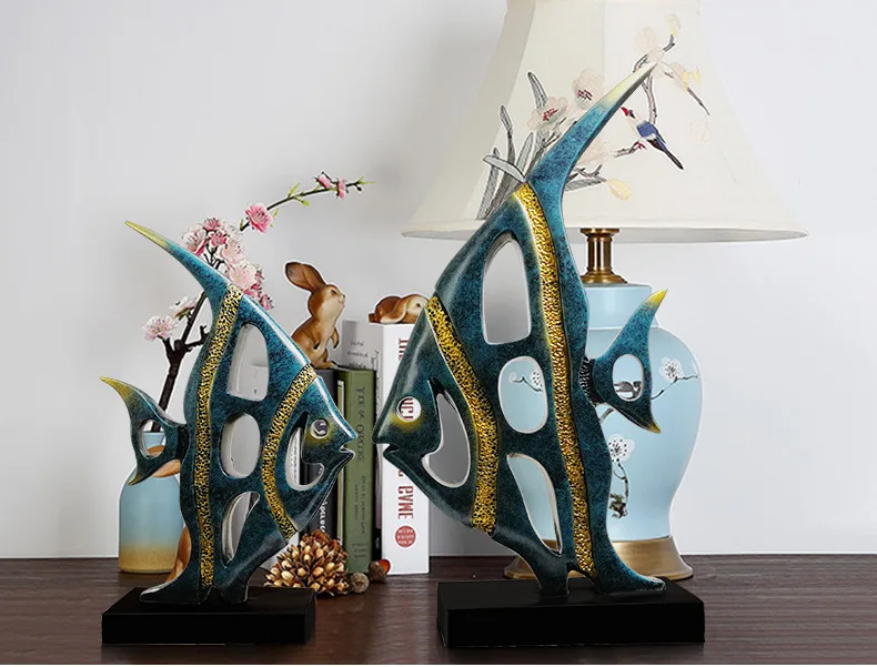 YILUNXI рыба, ремесла, пользовательские гостиная, мягкие украшения, рыба, пара маленькая фигурка ремесла рисунок орнамент миниатюры