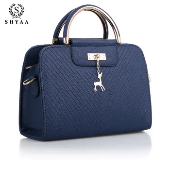 

SHYAA Summer 2020 Women Bags Wholesale Sales New PU Deer Twill Hoop Handbag Fashion Ladies Shoulder Messenger Bag