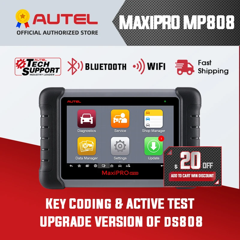Autel MaxiPRO MP808 DS808 OBD2 автомобильный сканер OBDII диагностический инструмент