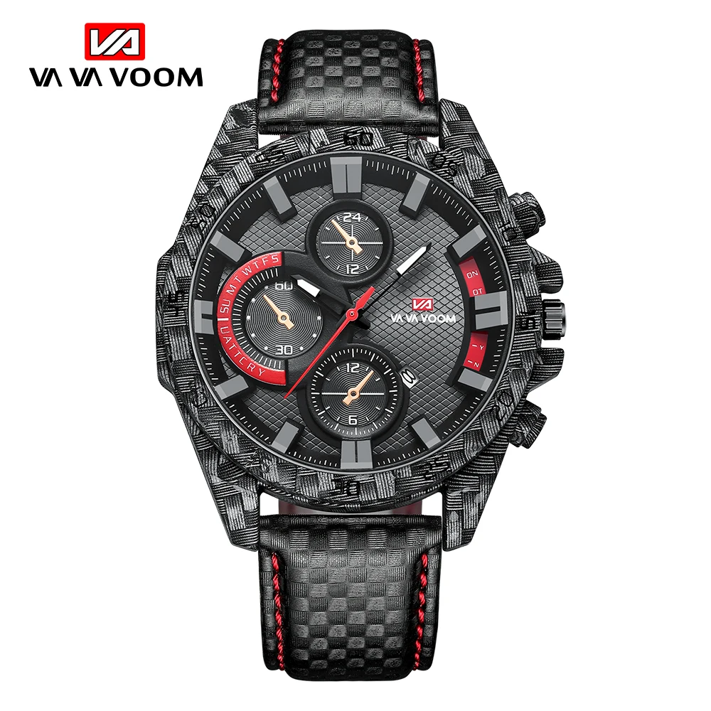Relogio Masculino Sports Style Highquality Movement Simple Fashionable Leather Strap Waterproof Calendar Men Quartz Wristwatches 