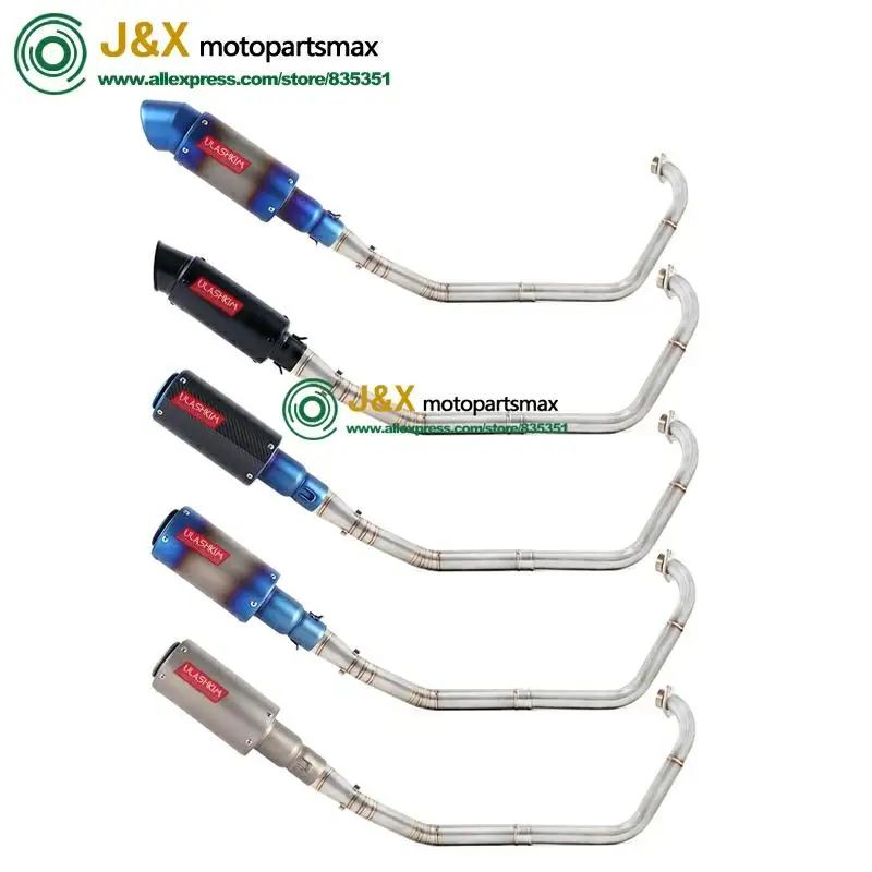 Полная выхлопная система мотоцикла Escape slip on для yamaha YZF R15 MT15 MT-15 2008- средняя труба глушителя DB-Killer