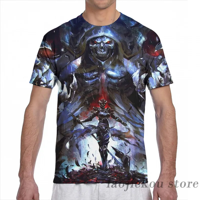 Футболка OVERLORD DEATHKNIGHT для мужчин и женщин модная рубашка с принтом топы мальчиков