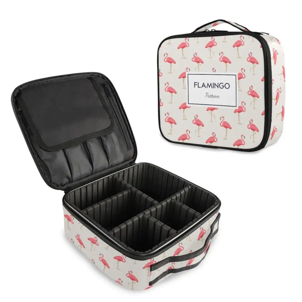 Women Makeup Cosmetic Bag Beauty Case Make Up Female Necessities Organizer Flamingo Toiletry Bag Kits Storage Travel Wash Pouch vintage lattice hair band for women fashion wide side thick non slip headband female face wash make up hairband hair accessories