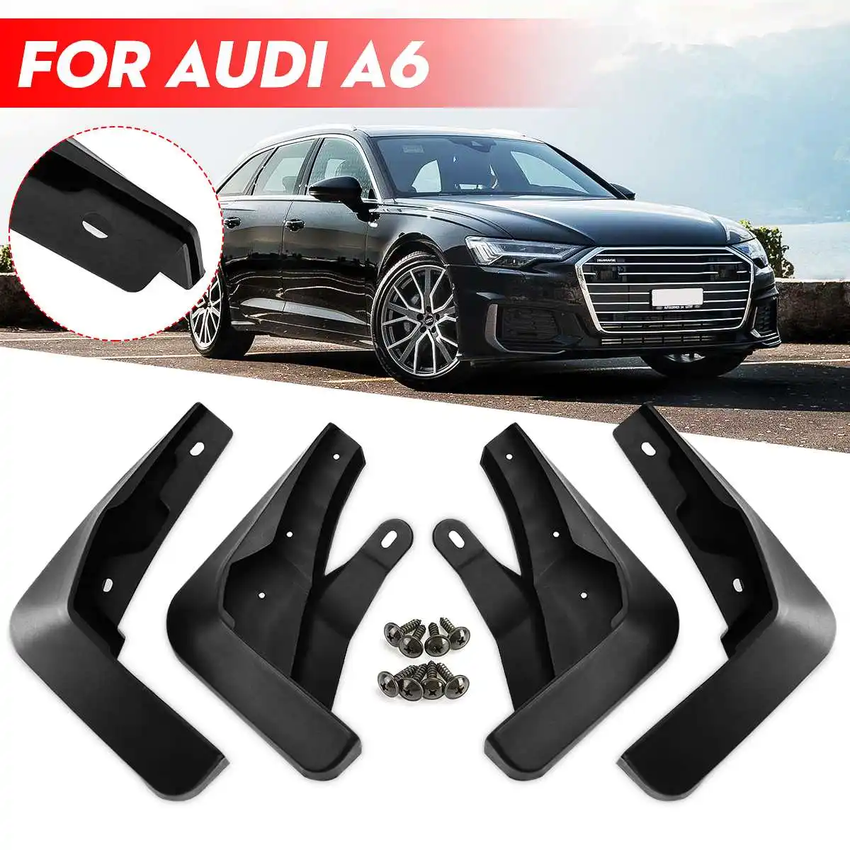 Автомобильные Брызговики для Брызговики, аксессуары для Audi A6 седан Avant C7 2011