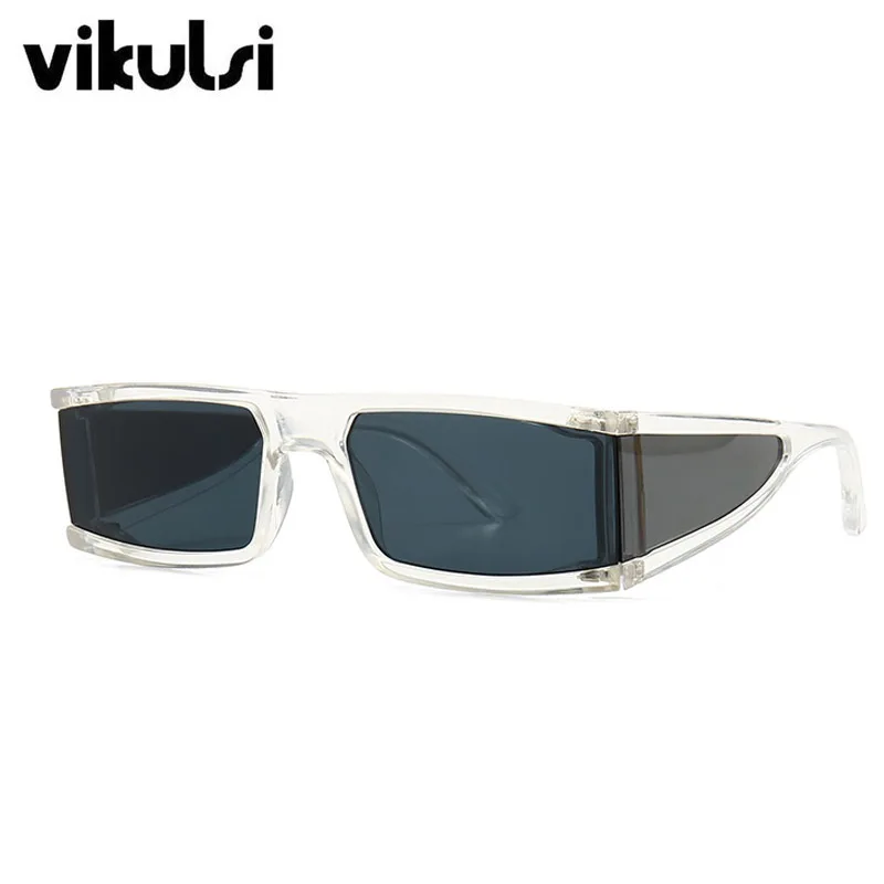 Женская прозрачная оправа, маленькие прямоугольные солнцезащитные очки для женщин, модные брендовые Квадратные Солнцезащитные очки для женщин и мужчин, Gafas de Sol UV400