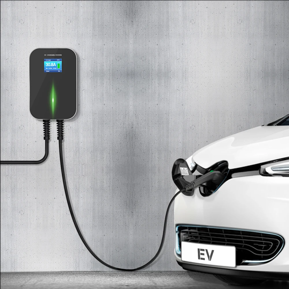 32А 1 фазная версия приложения EV зарядное устройство для электромобиля зарядная станция с кабелем 2 типа IEC 62196-2 для Mercedes-Benz MINI Cooper