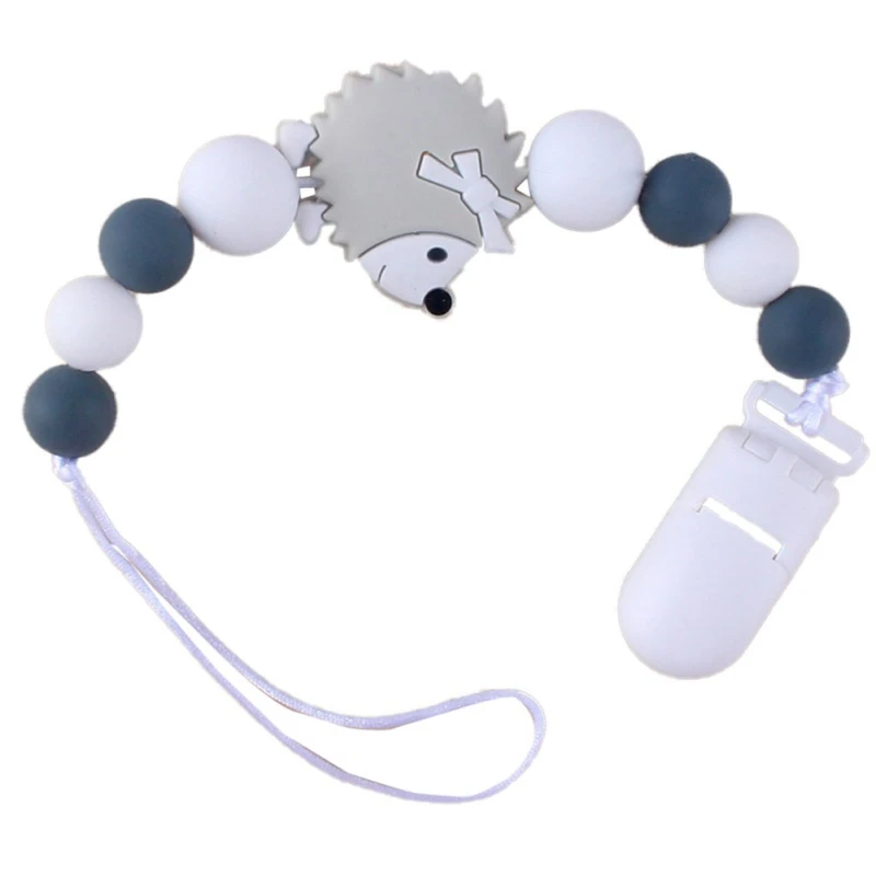 Прищепка для соски браслет для прорезывающихся зубов Пищевая силиконовая жевательная игрушка подарок для новорожденных коала ожерелье-прорезыватель пустышка зажим - Цвет: BH