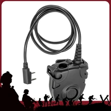 Peditor PTT – accessoires d'écouteurs adaptés à la chasse, intercom airsoft, réduction du bruit, tir