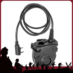 PeItor PTT, suitable for intercom airsoft hunting, noise reduction shooting earphone accessories