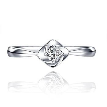 

18K White Gold Diamond Ring Female Marriage Couple Wedding Ring Diamond Ring Diamond Ring Genuine