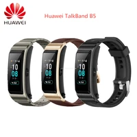 95% New Huawei TalkBand B5 Talk Band Bluetooth Smart Bracelet Wearable Sports Wristbands Touch AMOLED Screen Call Earphone Bands 1