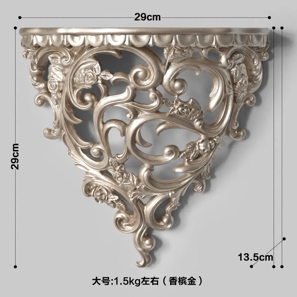Оригинальное Украшение стен Полка Стерео перегородка ремесла Шампанское Белый цвет смолы домашний настенный держатель рамка украшения