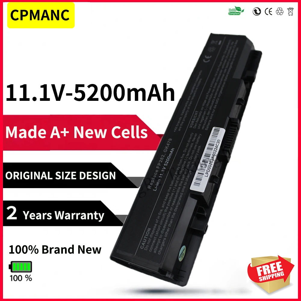 Аккумулятор для ноутбука CPMANC 6 ячеек Dell Inspiron 1520 1521 1720 1721 530s Vostro 1500 1700 GK479 FP282 FK890 GR986