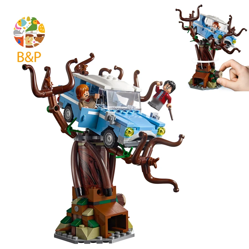 75953, 789 шт., серия Potter, модель Whomping Willow, обучающая игрушка DIY для детей, 11005, строительный блок, подарок