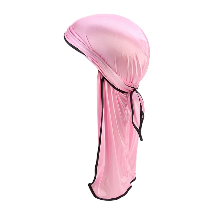 Аксессуары для одежды пляжная кепка Doo Rags с длинным хвостом шелковистый тюрбан колпак для головы бандана головной убор - Цвет: L