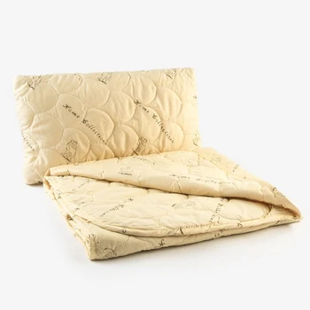 

Set "Camel wool" in polyethylene, blanket size 110x140 cm, 150g / m2 + pillow 40x60 cm 4313329