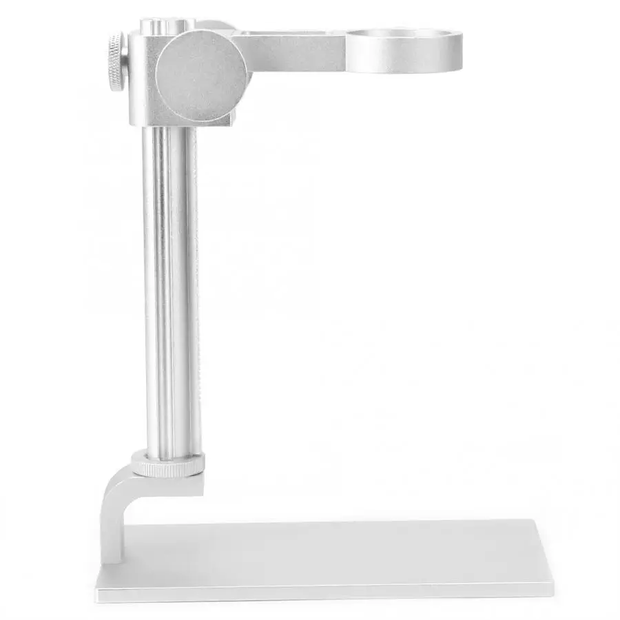 Регулируемый алюминиевый сплав Стенд кронштейн цифровой электронный микроскоп держатель аксессуар - Цвет: Белый