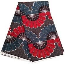 Популярная африканская восковая ткань Анкара пагне восковая ткань полиэстер швейная ткань Африканская вощеная ткань принтом материал платье 6 ярдов