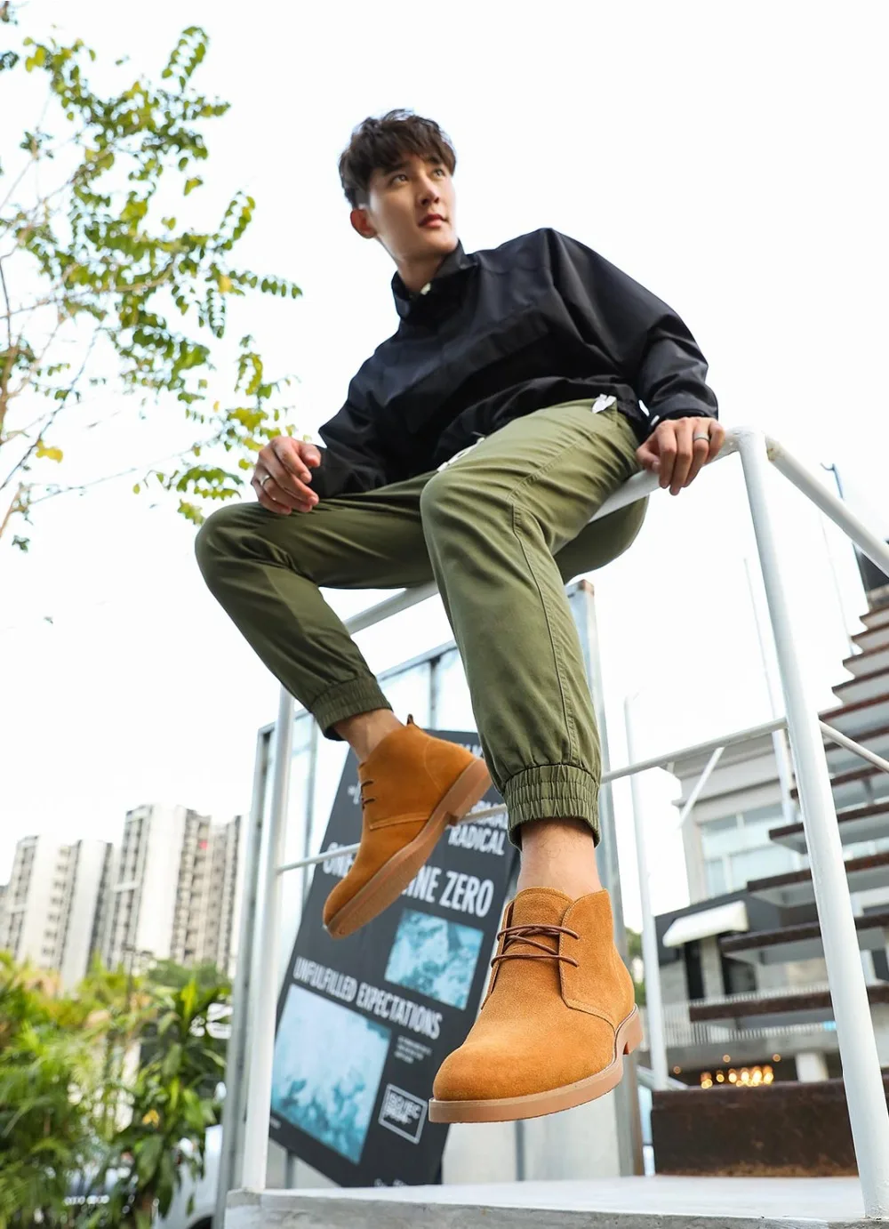 Xiaomi высокие винтажные мужские ботильоны; кожаные ботинки из коровьей шерсти; мужские повседневные ботинки на шнуровке