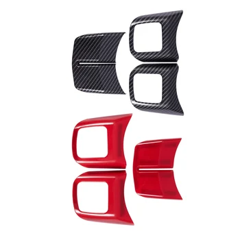 

Car Interior Steering Wheel Decoration Trim Kits Durable Decoration Cover Sticker, for Jeep Wrangler 2011-2017 JK Unlimited Patr