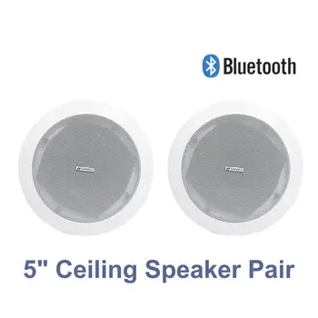 

Wireless Bluetooth Ceiling Speaker pair Full Range 2*15W Active 5'' woofer and 1'' tweeter Background Music Host for home audio