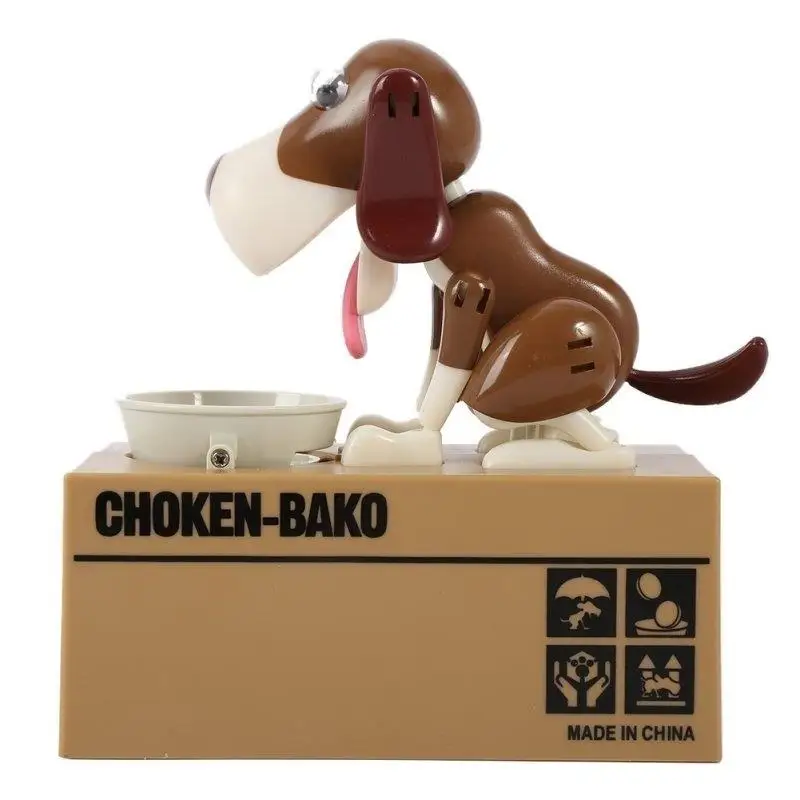Детская копилка для монет, банка для собак, щенков, монеты Choken, популярные детские игрушки, креативная Копилка на день рождения, подарок