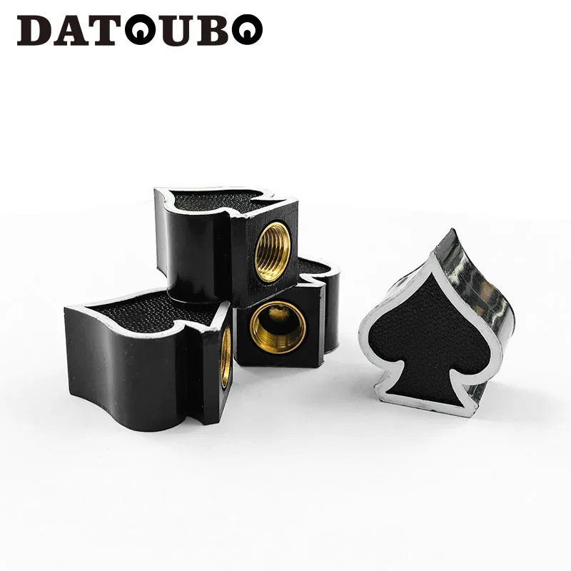 DATOUBO 16 шт Пластиковые черные Серебристые сердечные дизайнерские колпачки для автомобильных шин. Новинка колпачок от пыли для велосипедных шин