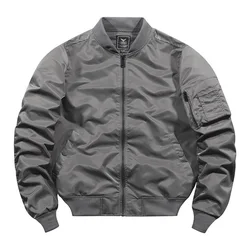 2023 Bomber Jacket Men Vintage Motorcycle Military Coat Spring Winter Padded Casual Pilot Male Clothing 4XL 5XL
