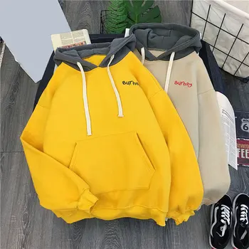 

2020 Spring Letter Print Sweatshirt Women Hoodies Casual Long Sleeve Hooded Harajuku Sweatshirts Woman Fashion Loose Pullovers