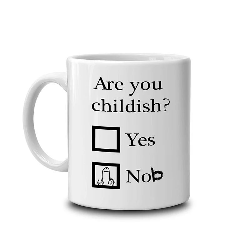 

Are You Childish Rude Funny Swear Mug