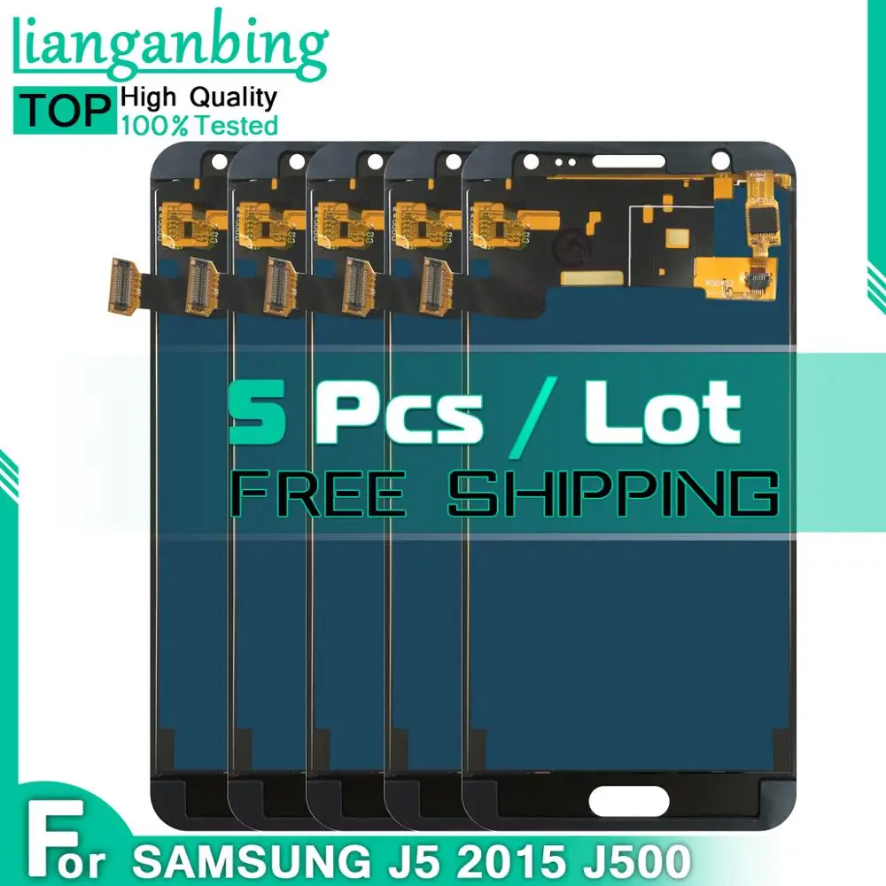 5 шт. ЖК дисплей 0 ''для SAMSUNG GALAXY J5 2015 J500 J500F J500FN J500H сенсорный экран дигитайзер