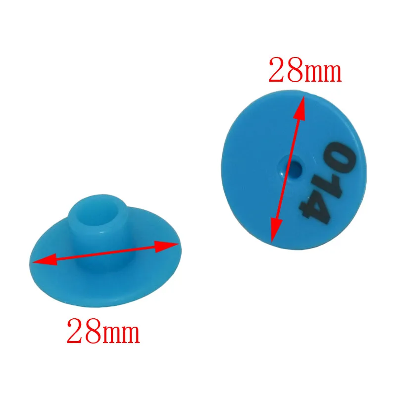 Numbers 001-1000 Round Swine And Sheep Ear Label Brand Veterinary Sheep Sows Ear Tag Signage 100pcs