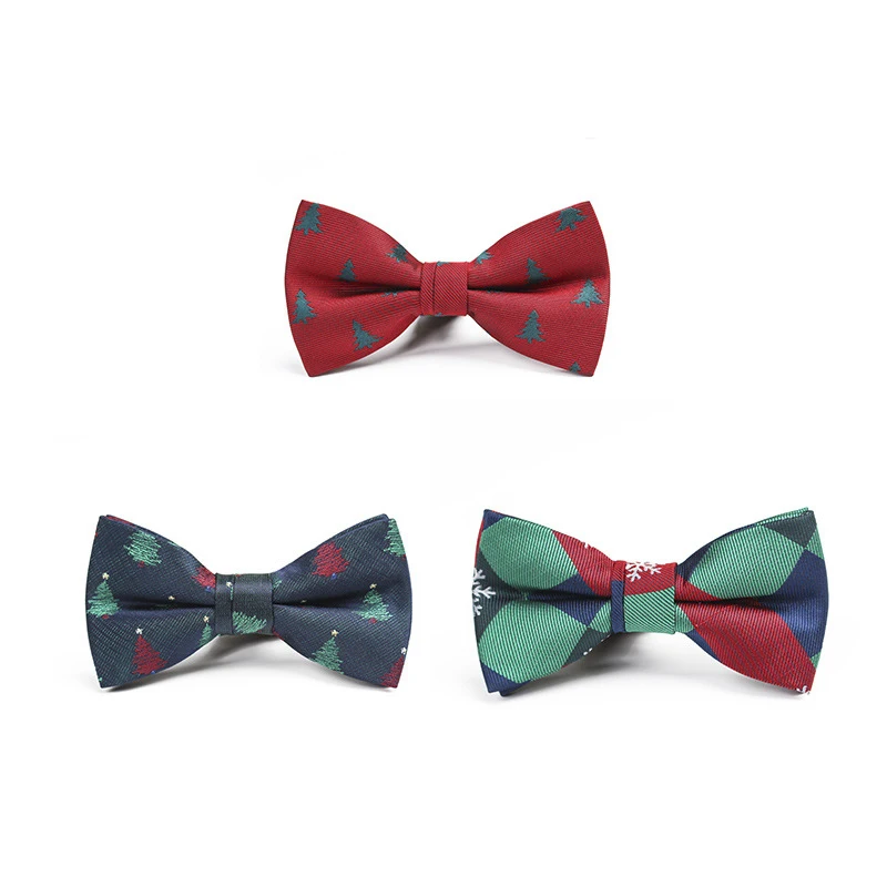 Студенческий Детский галстук-бабочка, рождественские жаккардовые галстуки-бабочки, креативные модные милые вечерние галстуки на шею, 9*4,5 см, полосатые галстуки с принтом